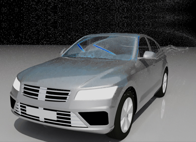 CAD diagram of car for vehicle water management and soiling cfd |WLTP – ICON Cad diagram of car for vehicle water management and soiling cfd |wltp